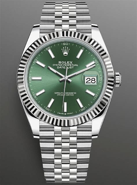 rolex oyster perpetual 41 green dial|rolex oyster perpetual datejust 41.